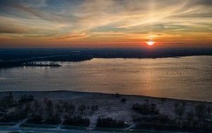 Cold sunset from my drone