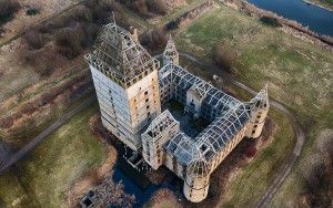 Almere Castle from my drone during sunset