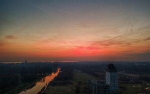 Almere Castle from my drone after sunset