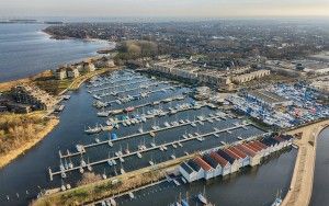 Empty Huizen marina from my drone