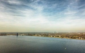 Almere-Haven and Gooimeer from my drone