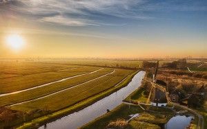 Meermolen de Onrust from my drone during sunset