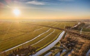 Windmill from above, near Weesp