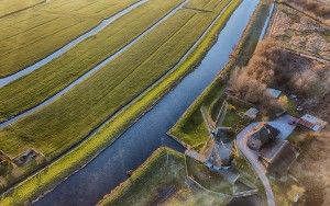 Windmill Meermolen de Onrust from above