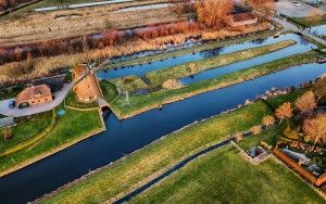 Windmill Meermolen de Onrust from above