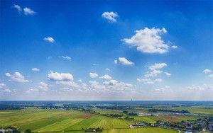 Muiderslot castle by drone