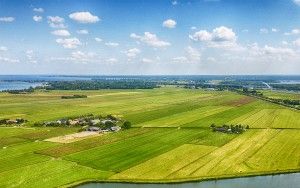 Muiderslot castle by drone