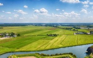 Muiderslot castle by drone