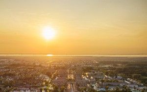 Stedenwijk in Almere by drone