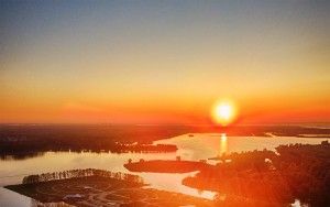 Camping Waterhout from my drone during sunset