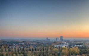 Almere city centre by drone