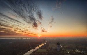 Almere Castle from my drone during sunset