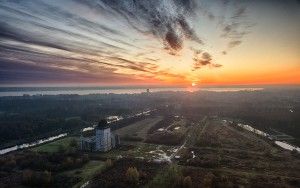 Almere Castle from my drone during sunset