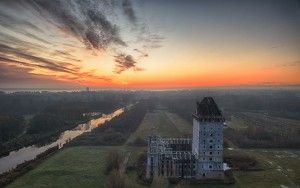 Almere Castle from my drone during sunset