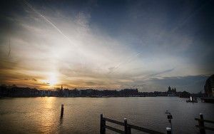 Sunset in Amsterdam