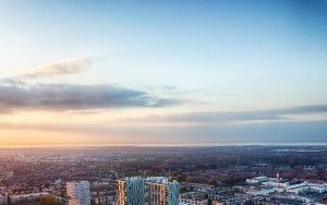 Lake Weerwater from my drone during sunset