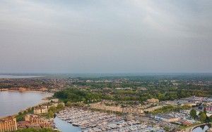 Marina in Huizen, as seen from my drone