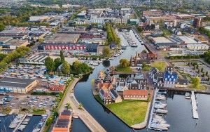 Marina in Huizen, as seen from my drone