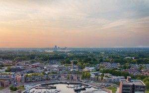 Almere-Haven from my drone during sunset