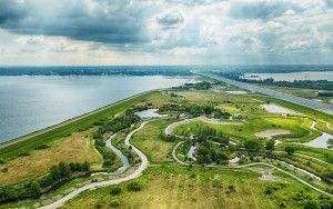 Kromslootpark from the air