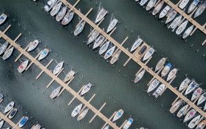 Marina Muiderzand from my drone