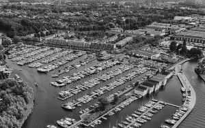 Marina in Huizen, as seen from my drone