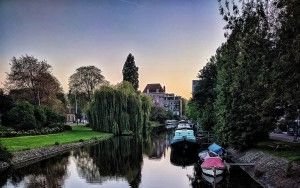 Sunset over Amsterdam