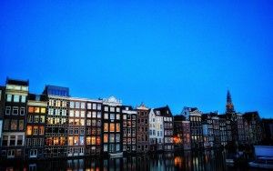 Dusk in Amsterdam