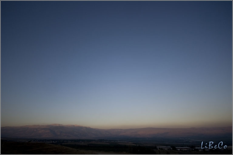 Sunset over Golan