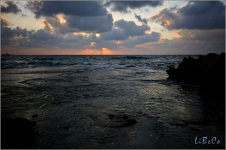 Sunset at Rosh Haniqra