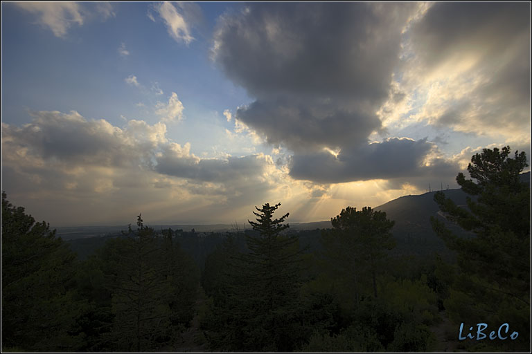 Sunset over Rosh Haniqra