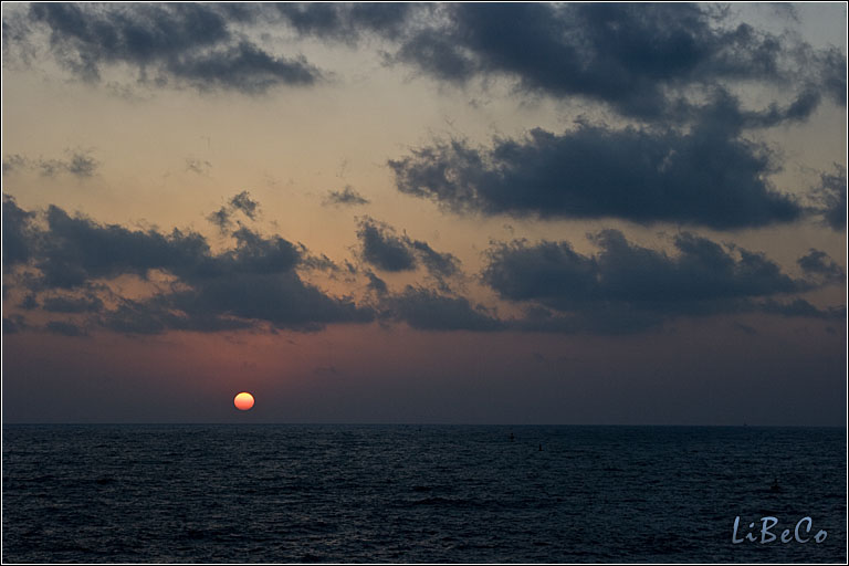 Sunset at Rosh Haniqra