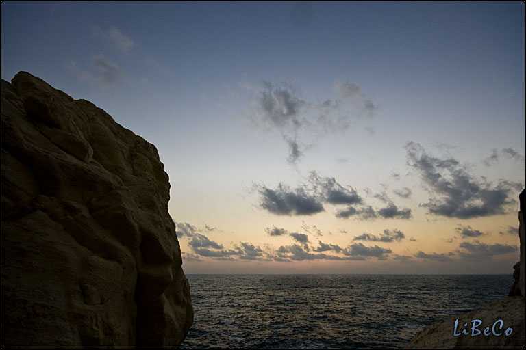 Sunset at Rosh Haniqra