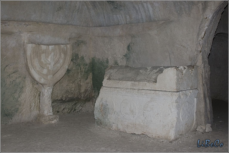 Menorah in Beit She'arim