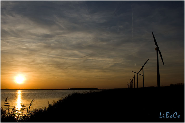 Sunset at Eemmeerdijk