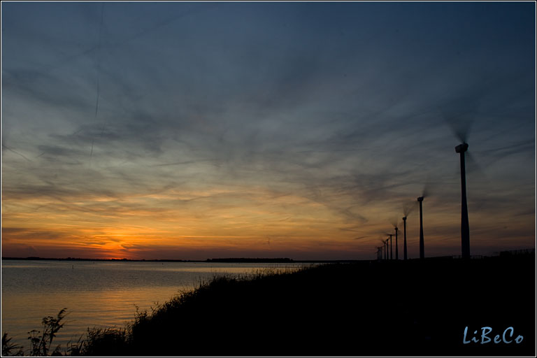 Sunset at Eemmeerdijk