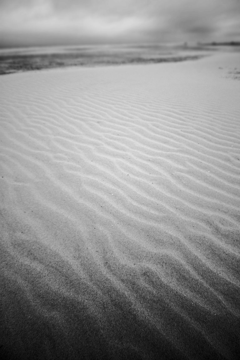 Windy beach sand