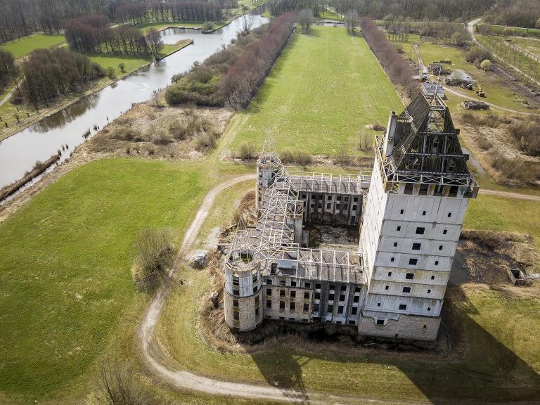 Kasteel Almere by drone