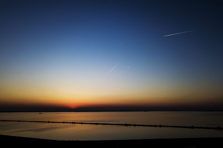 Warm sunset near Noorderplassen