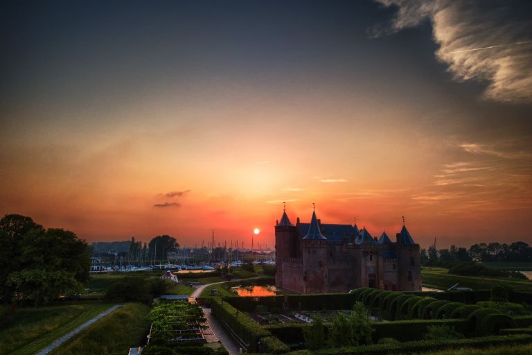 Sunset at Muiderslot