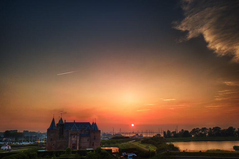 Sunset at Muiderslot