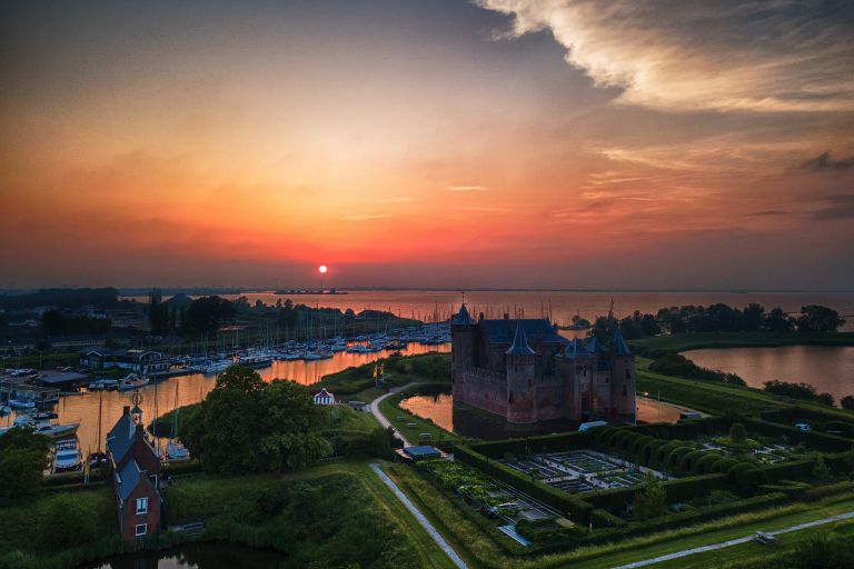 Sunset at Muiderslot