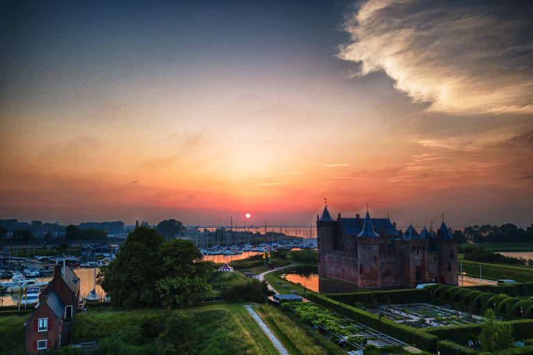 Sunset at Muiderslot