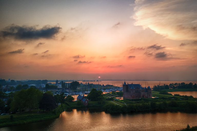 Sunset at Muiderslot