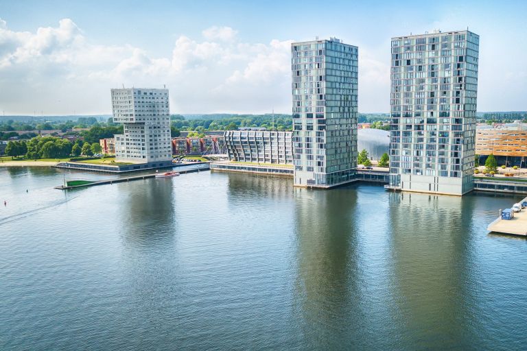 Almere city centre by drone