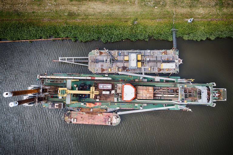 Industrial barge from my drone