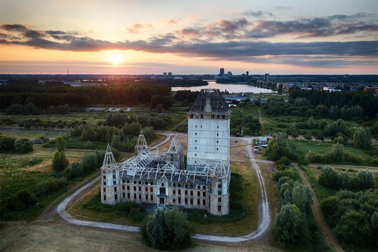 Almere Castle from my drone during sunset