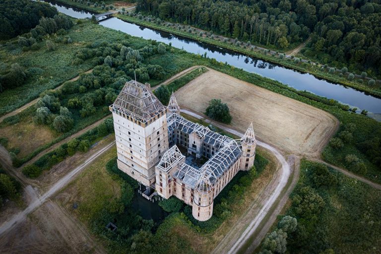 Almere Castle from my drone during sunset