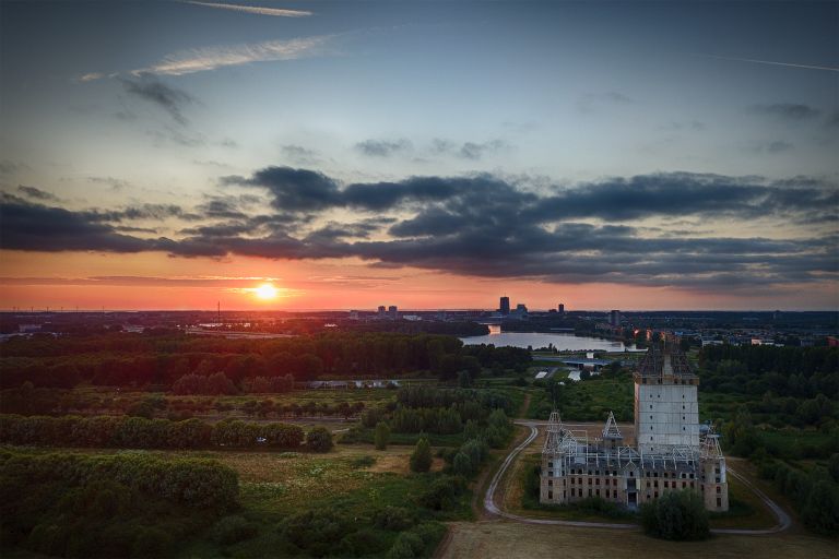 Almere Castle from my drone during sunset