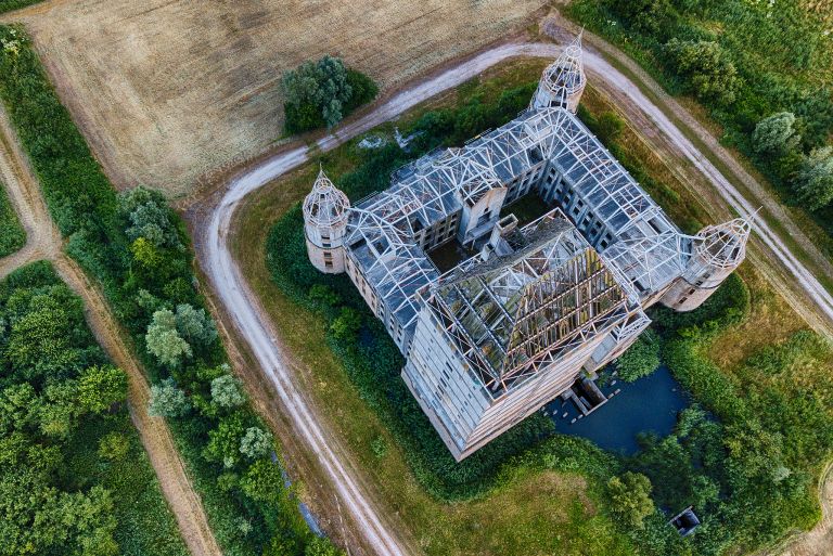 Almere Castle from my drone during sunset